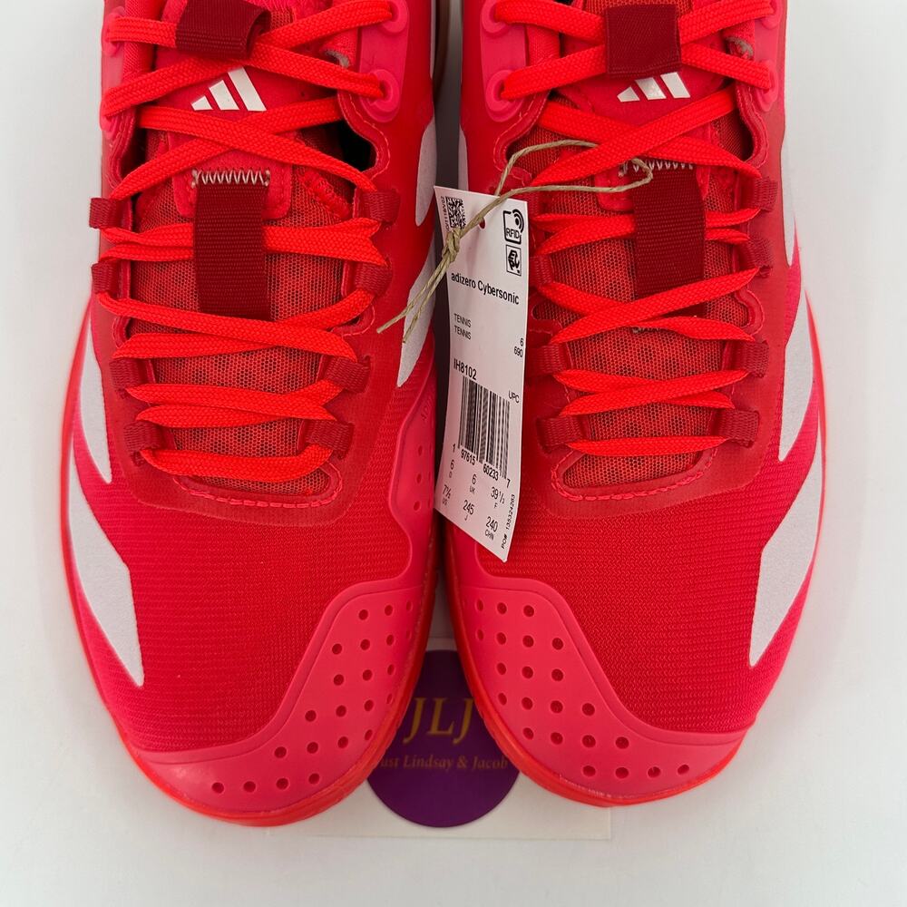 Adidas Women's Adizero Cybersonic Tennis Shoes 'Lucid Red' IH8102 Size 7.5 - Picture 4 of 11